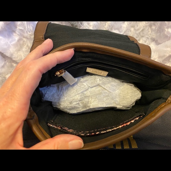 Cavalli Class Brown Crossbody Bag - Picture 8 of 8